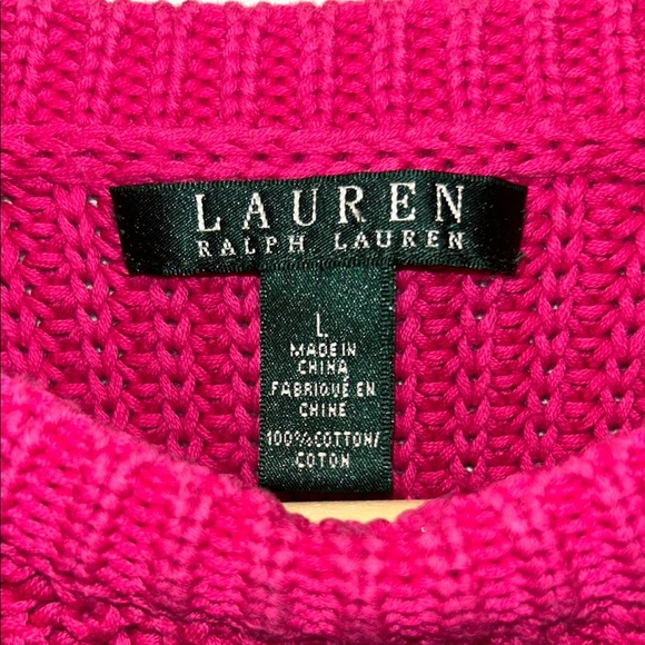 Lauren Ralph Lauren Women's Pink Sweater - Picture 4 of 6